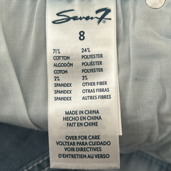 Seven7 Fray Hem Comfort “Kaui” Floral Pattern Weekend Shorts Size 8. NWT - Picture 11 of 12